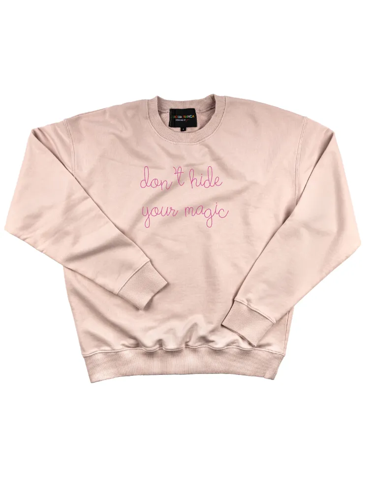 "don't hide your magic" Women's Sweatshirt sold by Lingua Franca NYC product image thumbnail 4