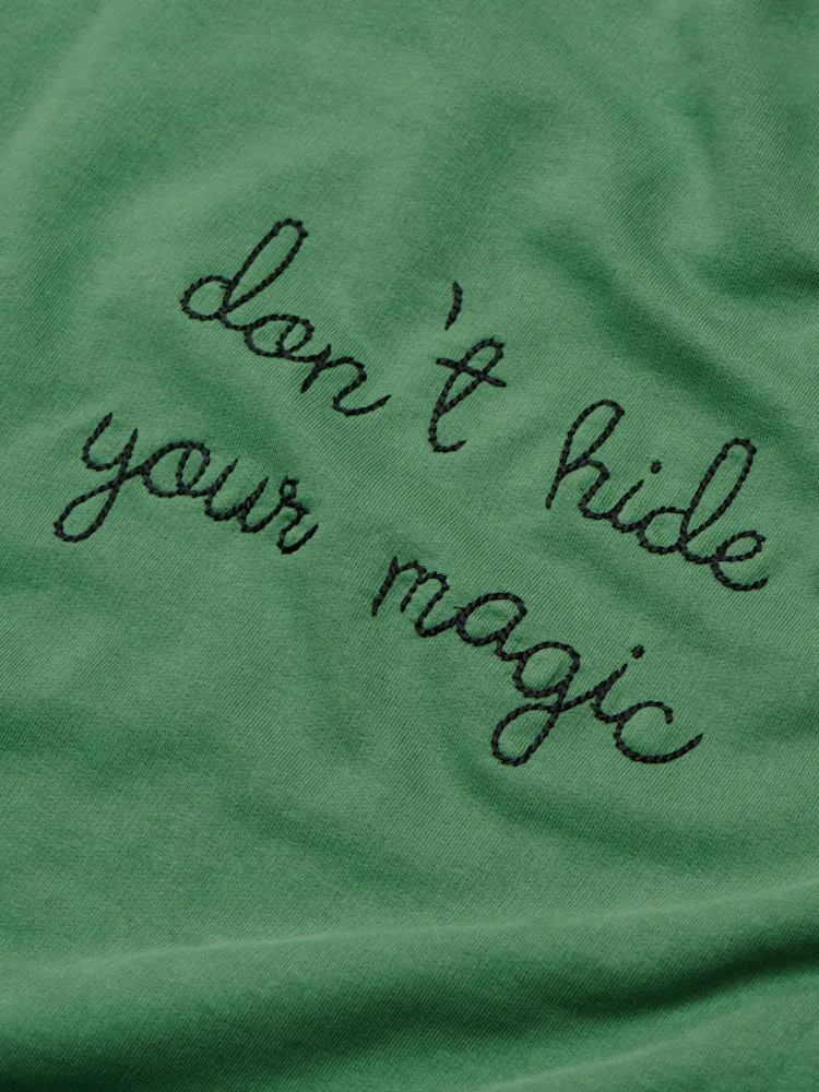 "don't hide your magic" Women's Sweatshirt sold by Lingua Franca NYC product image thumbnail 3