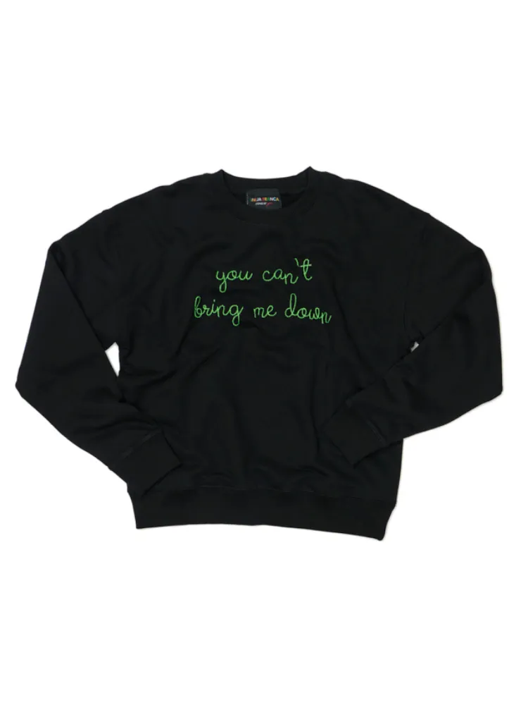 "you can't bring me down" Women's Sweatshirt sold by Lingua Franca NYC product image thumbnail 4
