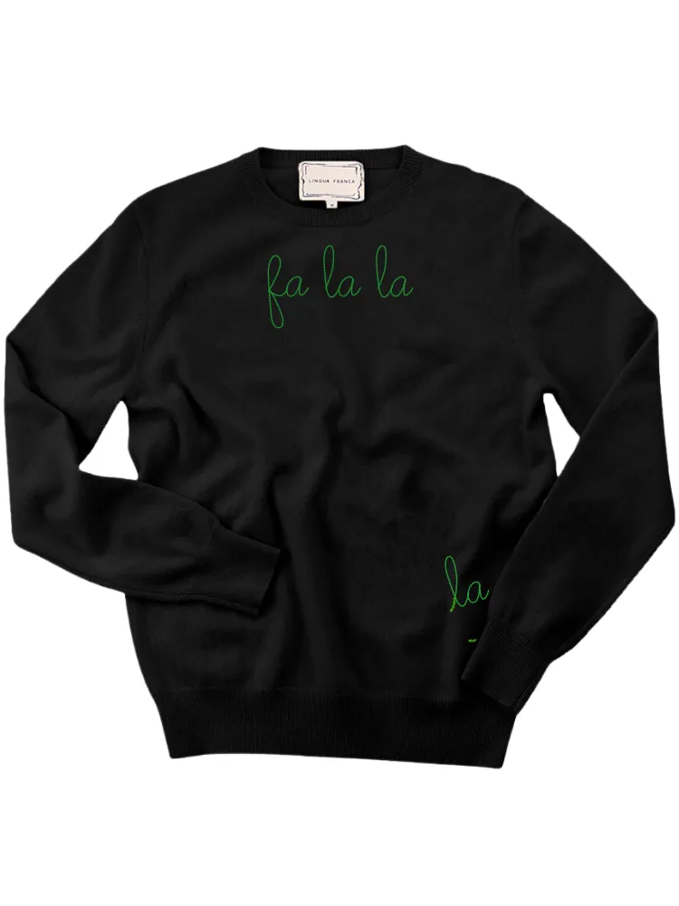 "fa la la" Men's Crewneck sold by Lingua Franca NYC