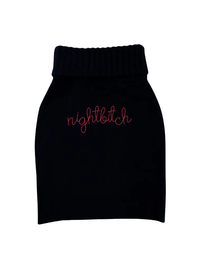 "nightbitch" Dog Sweater sold by Lingua Franca NYC product image thumbnail 3
