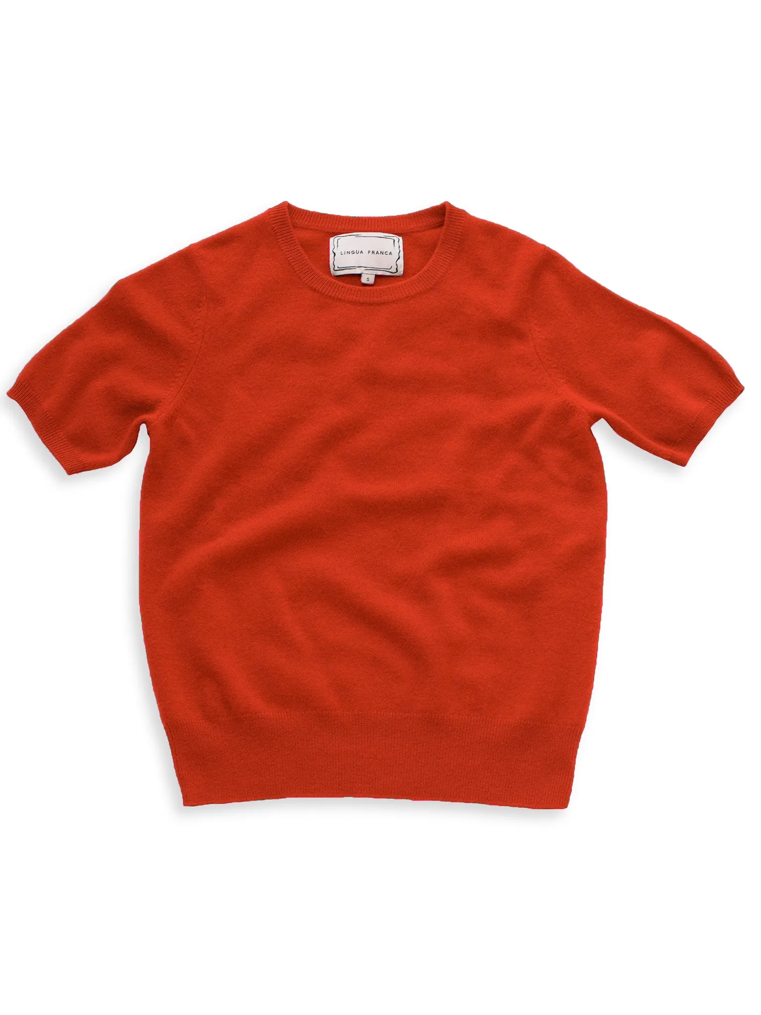 Short Sleeve Sweater, Sans Stitching sold by Lingua Franca NYC