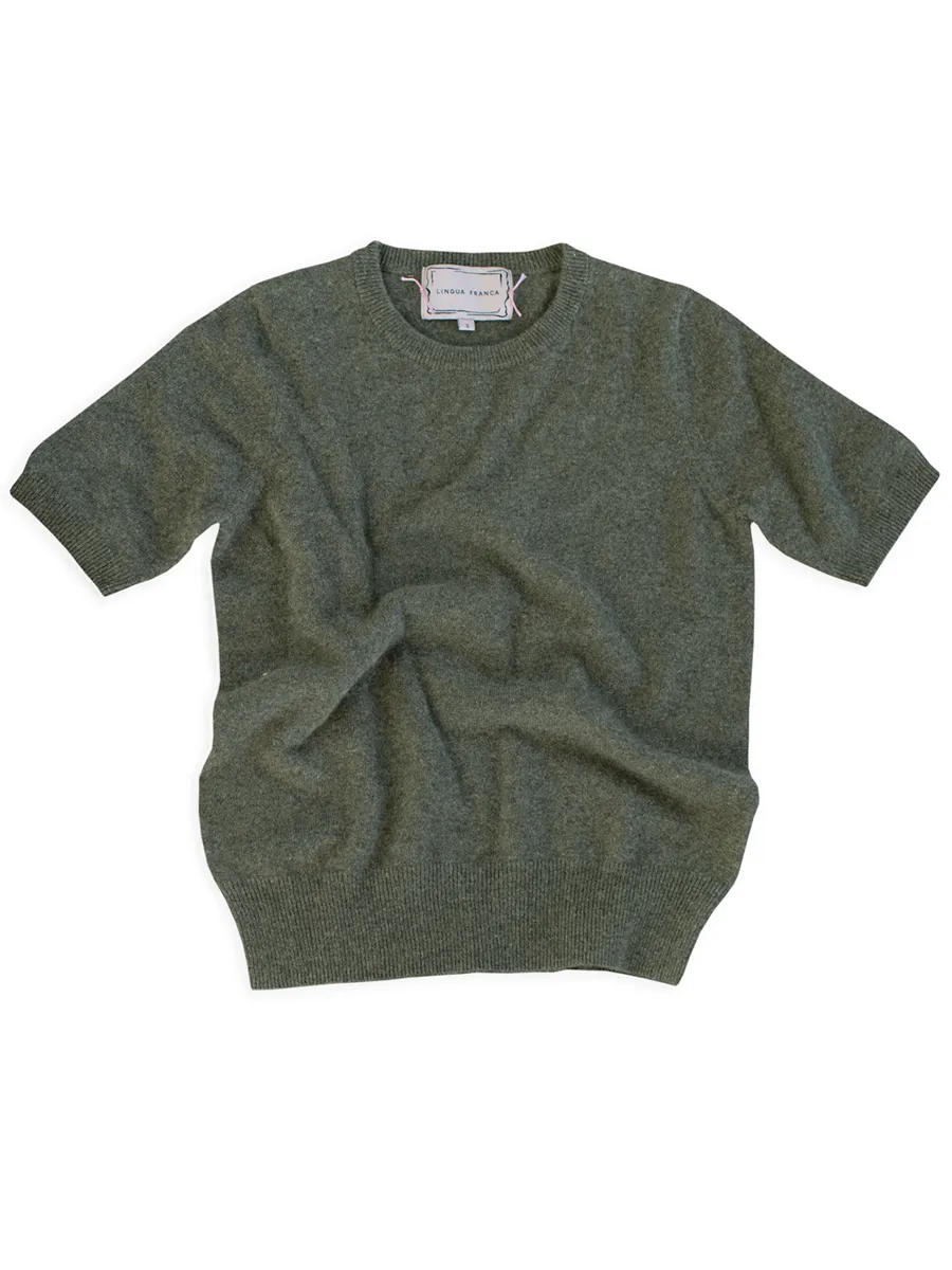 Short Sleeve Sweater, Sans Stitching sold by Lingua Franca NYC product image thumbnail 5