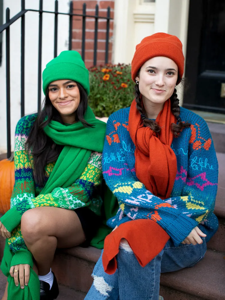 Custom Scarf sold by Lingua Franca NYC product image thumbnail 4