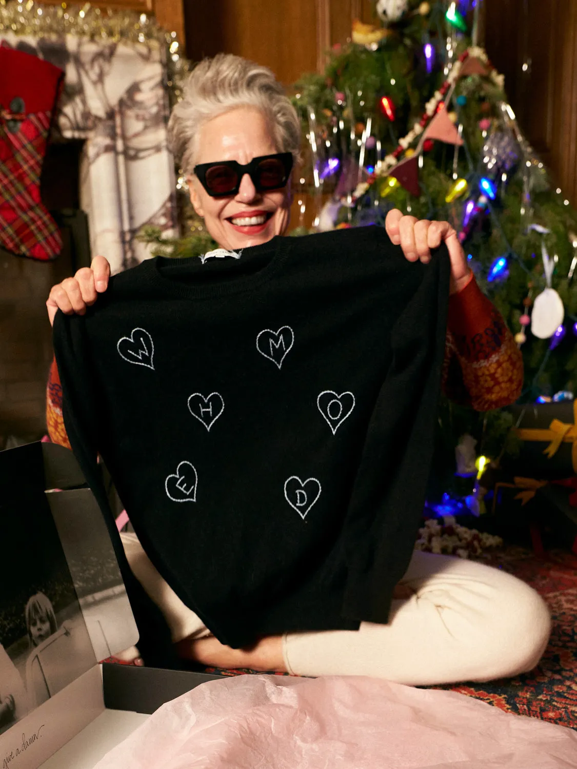 Women's Custom Crewneck sold by Lingua Franca NYC product image thumbnail 4
