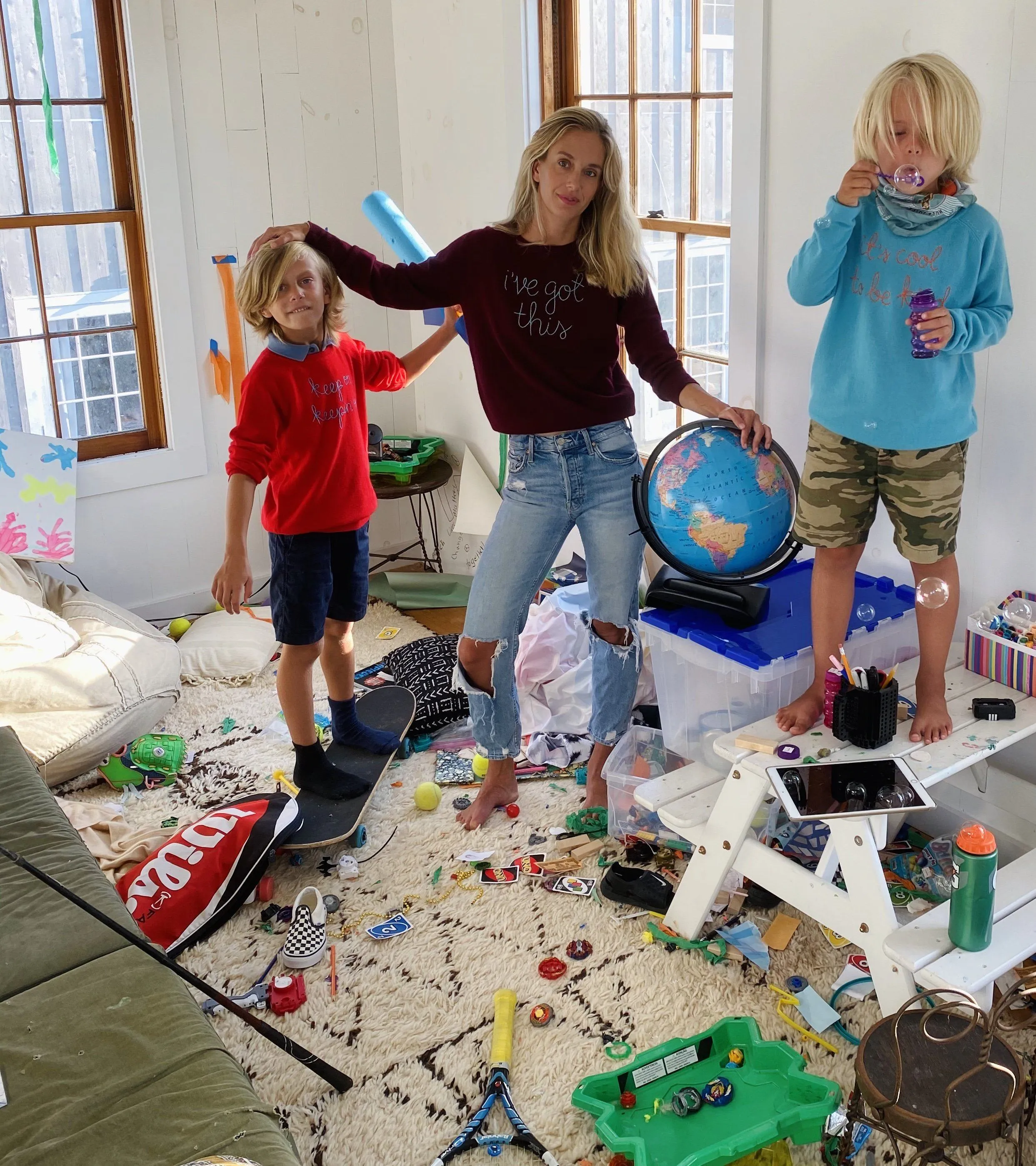 "keep on keepin' on" Crewneck sold by Lingua Franca NYC product image thumbnail 2