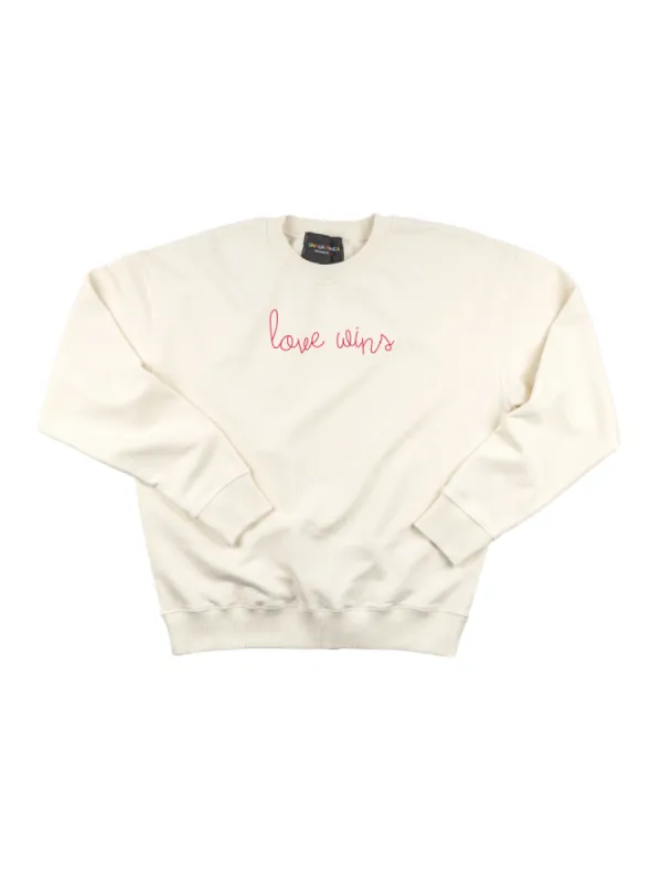 "love wins" Women's Sweatshirt sold by Lingua Franca NYC