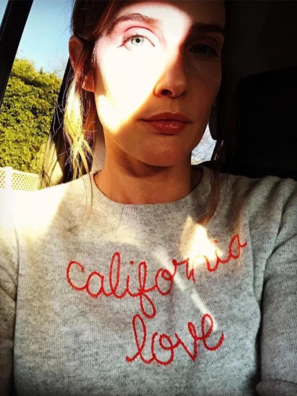 "california love" Women's Crewneck made by Lingua Franca NYC