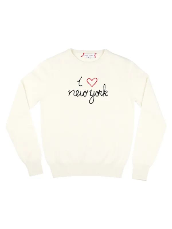 Custom "i heart" Women's Crewneck sold by Lingua Franca NYC