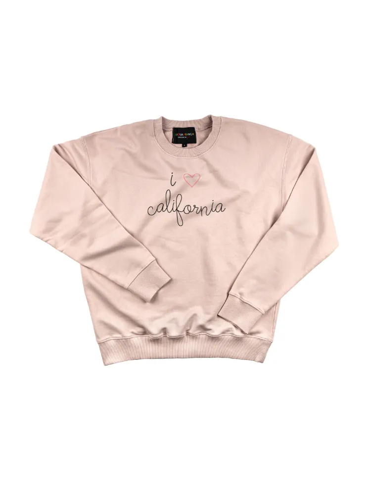 "i heart california" Women's Sweatshirt sold by Lingua Franca NYC product image thumbnail 3