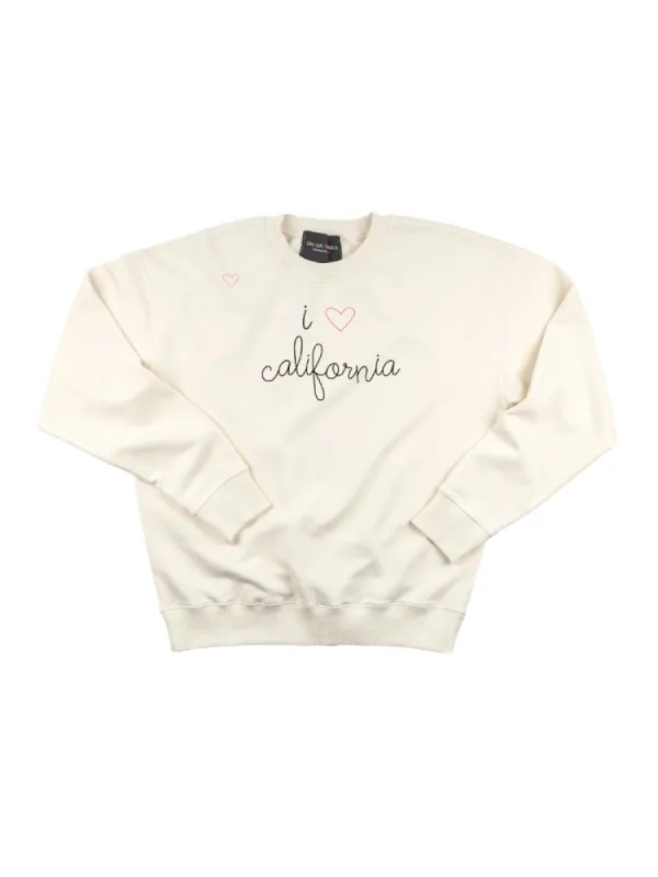 "i heart california" Women's Sweatshirt sold by Lingua Franca NYC