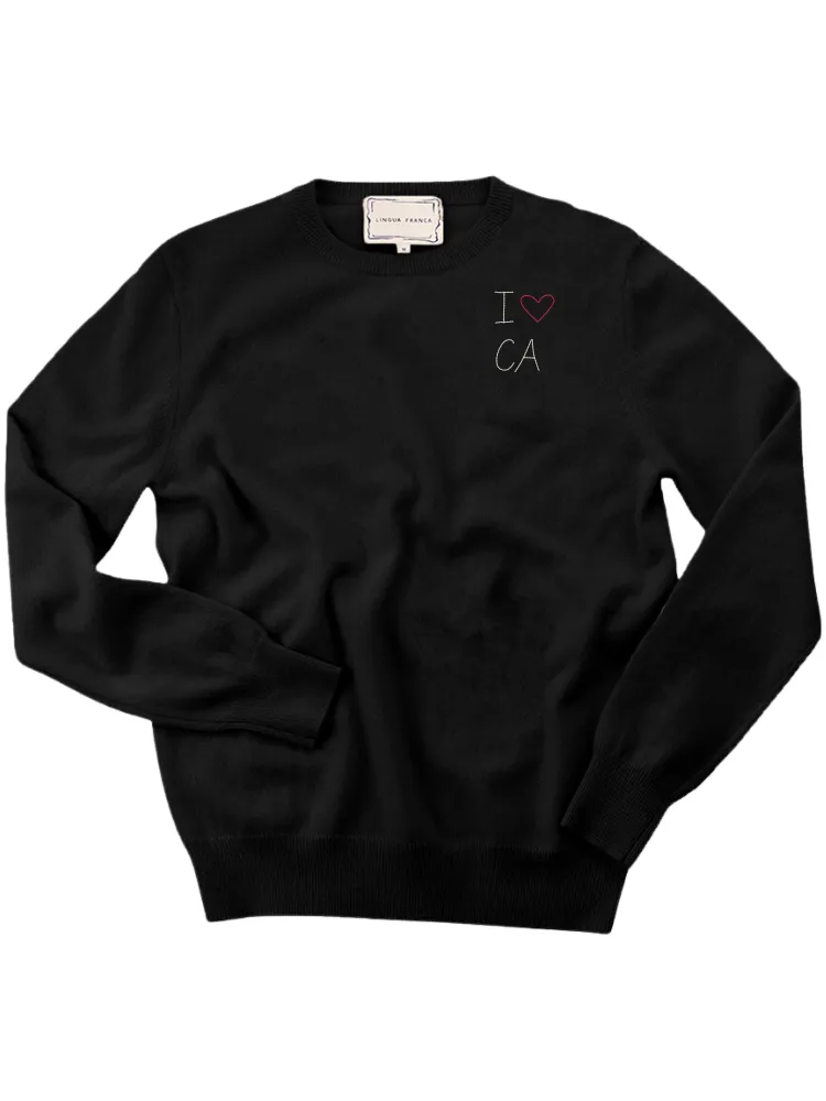 Custom block "i heart" Women's Crewneck sold by Lingua Franca NYC