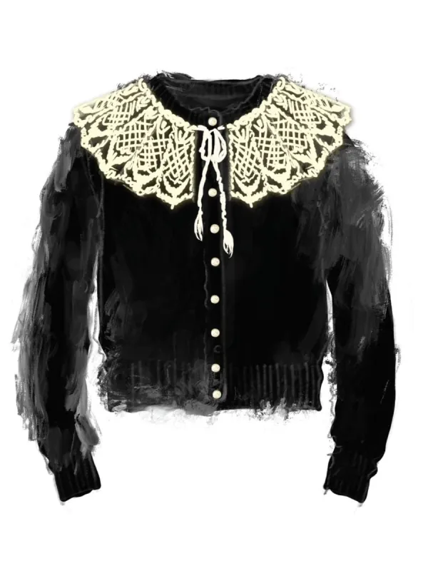 Brushed Cardigan sold by Lingua Franca NYC