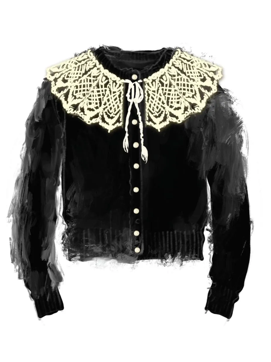 Brushed Cardigan sold by Lingua Franca NYC