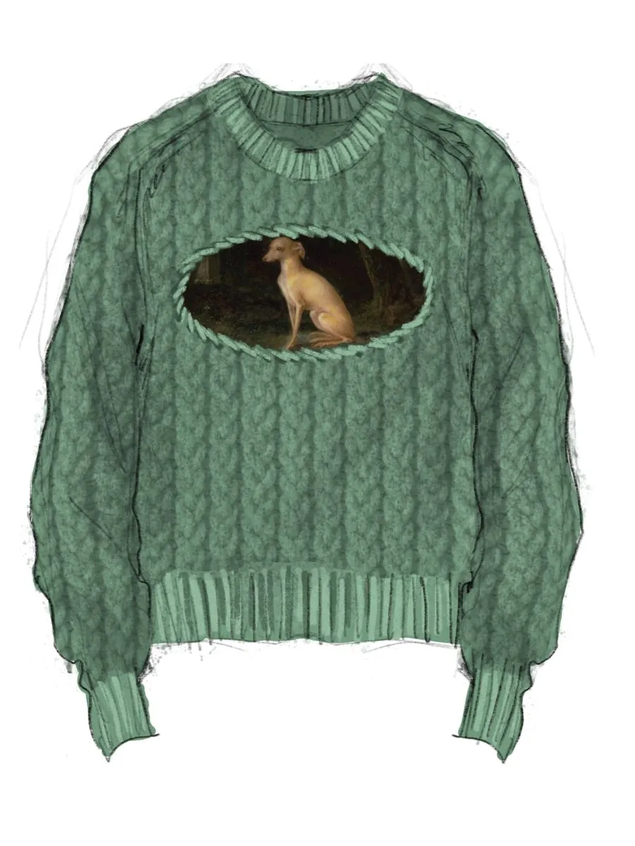 Greyhound Sweater sold by Lingua Franca NYC product image thumbnail 2