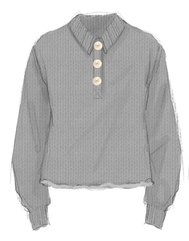 Cotton Silk Polo sold by Lingua Franca NYC product image thumbnail 3