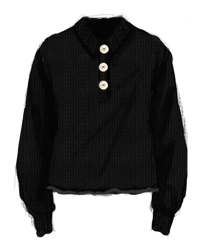 Cotton Silk Polo sold by Lingua Franca NYC product image thumbnail 4