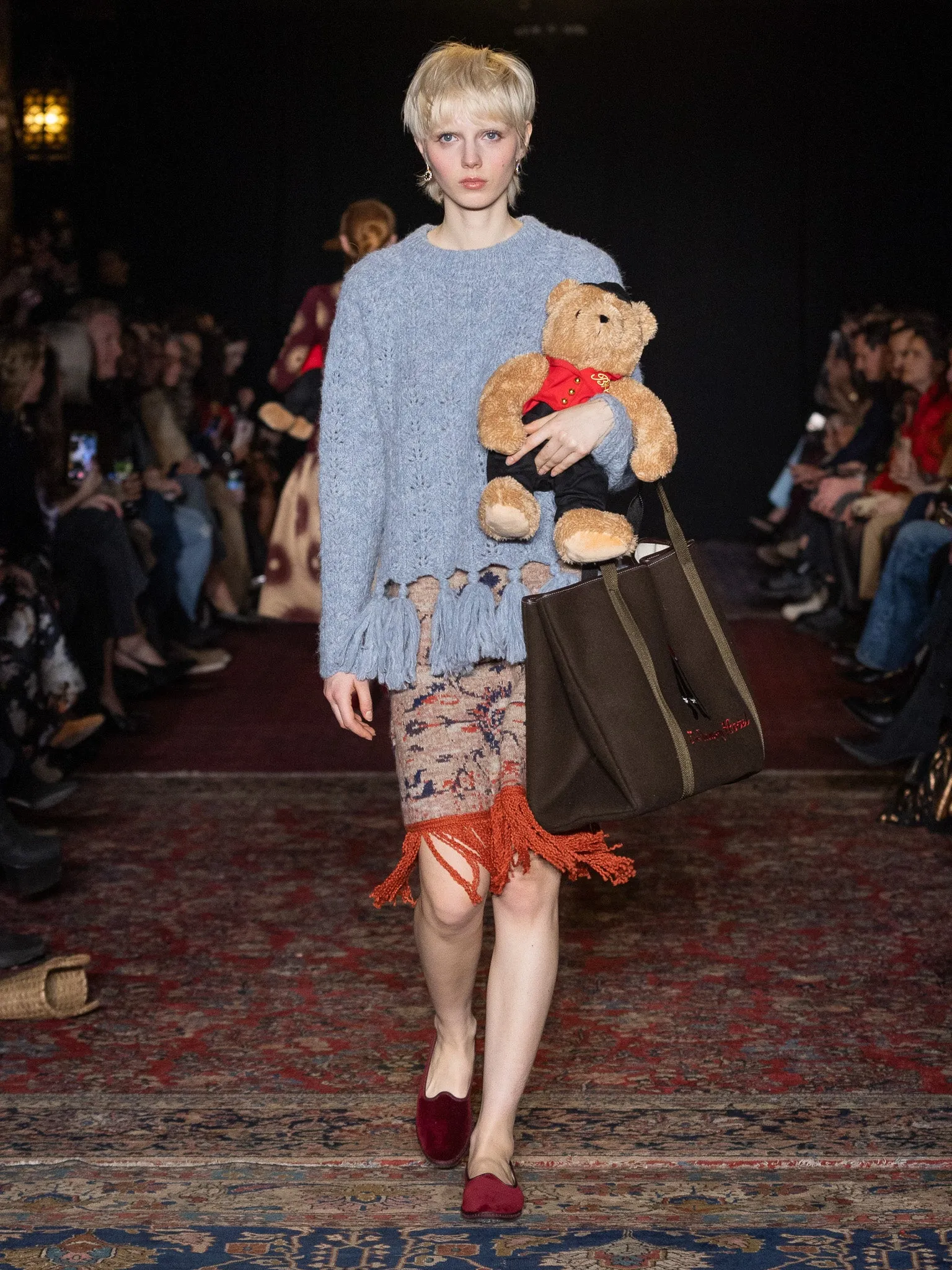 Tapestry Skirt sold by Lingua Franca NYC product image thumbnail 3