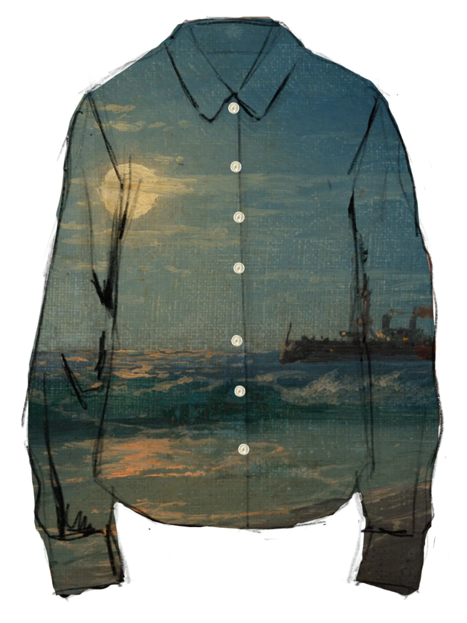 Dee Shirt sold by Lingua Franca NYC product image thumbnail 2