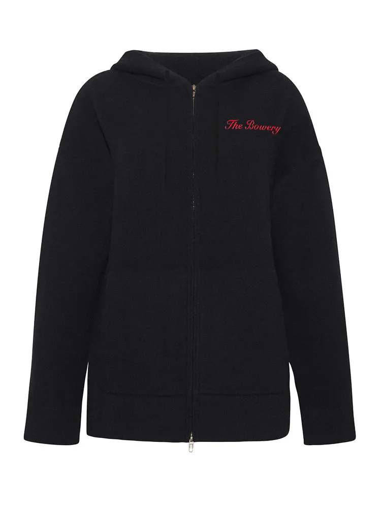 Bowery Cashmere Hoodie sold by Lingua Franca NYC product image thumbnail 3
