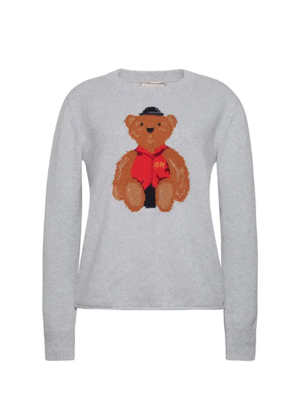 Bo Bear Cotton Crewneck made by Lingua Franca NYC