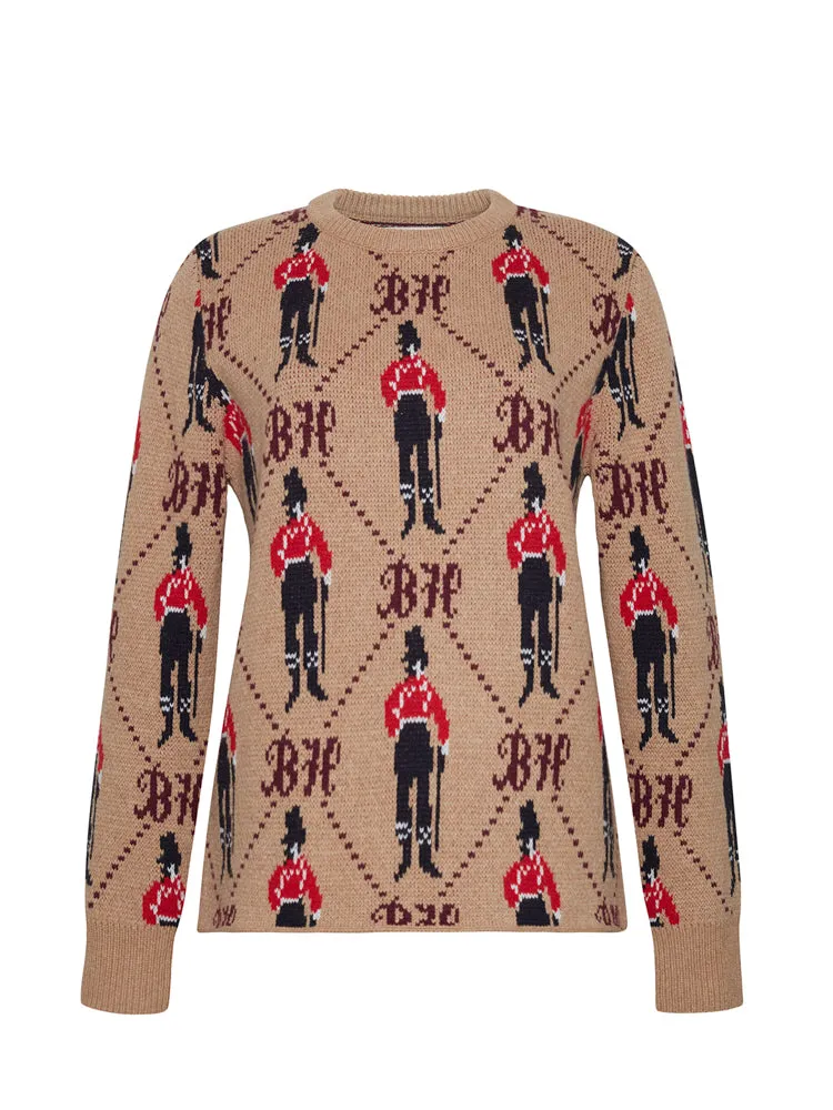 Bowery Boy Jacquard Crewneck sold by Lingua Franca NYC product image thumbnail 2