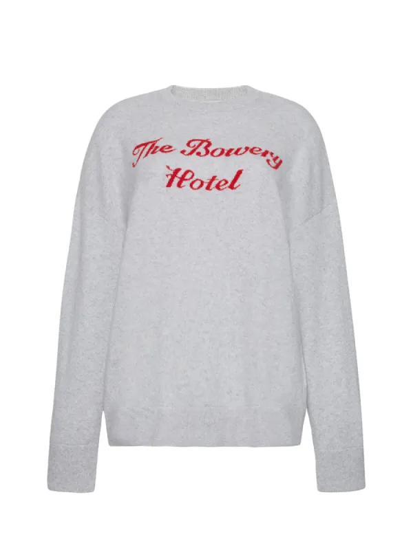 Bowery Hotel Cashmere Crewneck sold by Lingua Franca NYC
