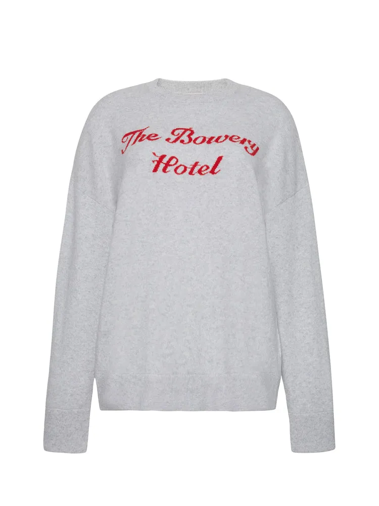Bowery Hotel Cashmere Crewneck sold by Lingua Franca NYC
