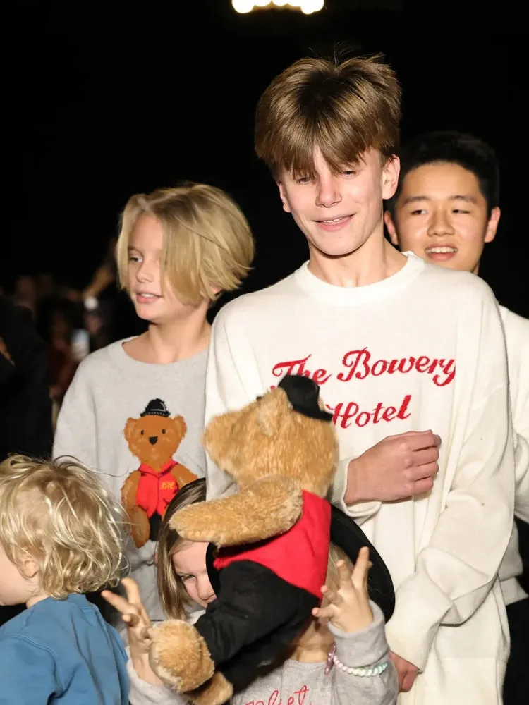 Bowery Hotel Cashmere Crewneck sold by Lingua Franca NYC product image thumbnail 4