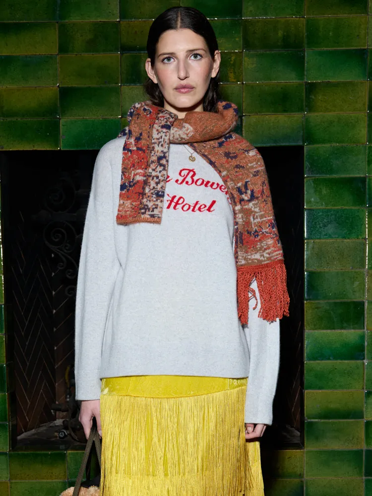 Bowery Hotel Cashmere Crewneck sold by Lingua Franca NYC product image thumbnail 2