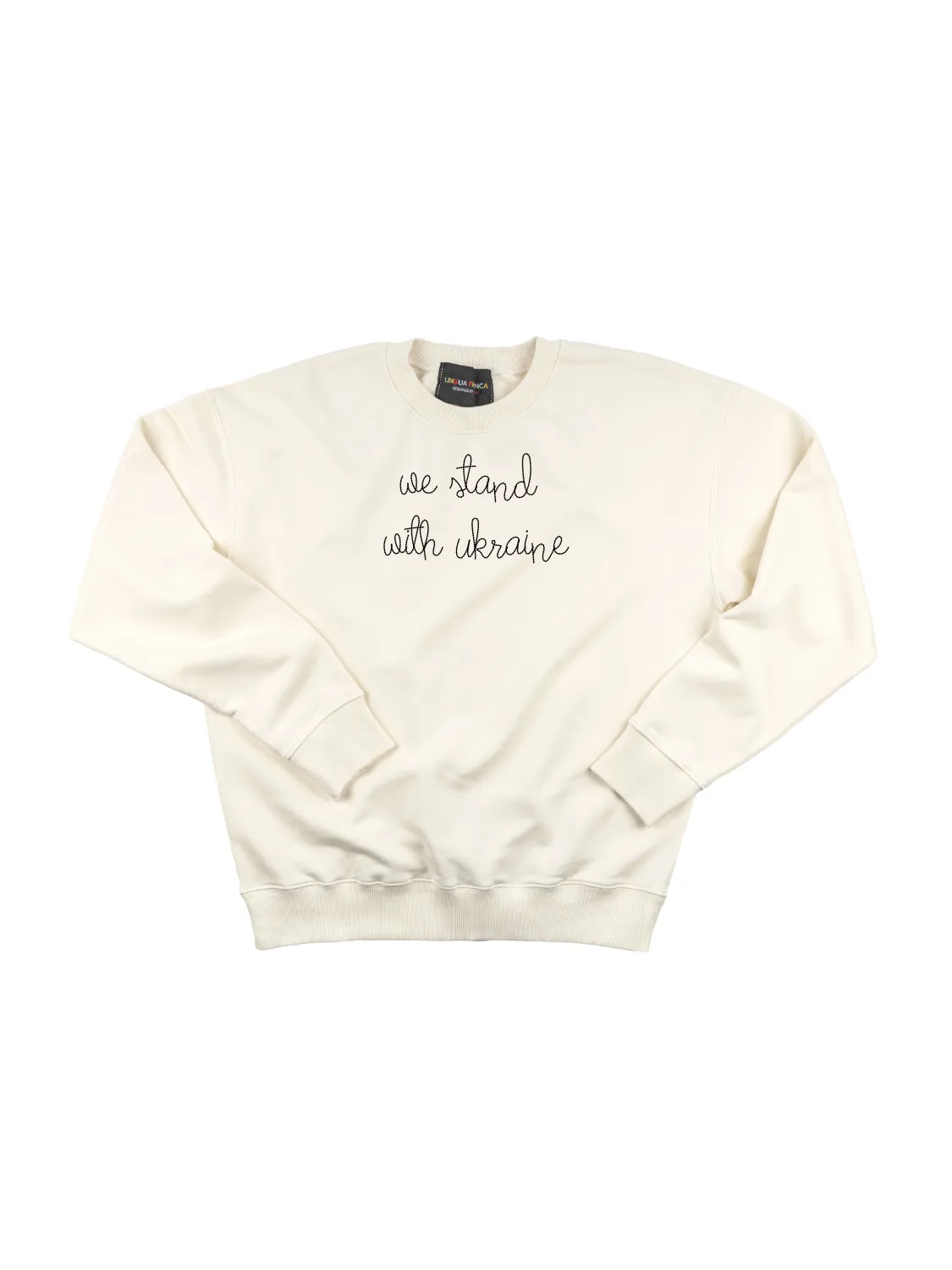 "we stand with ukraine" Men's Sweatshirt sold by Lingua Franca NYC product image thumbnail 2