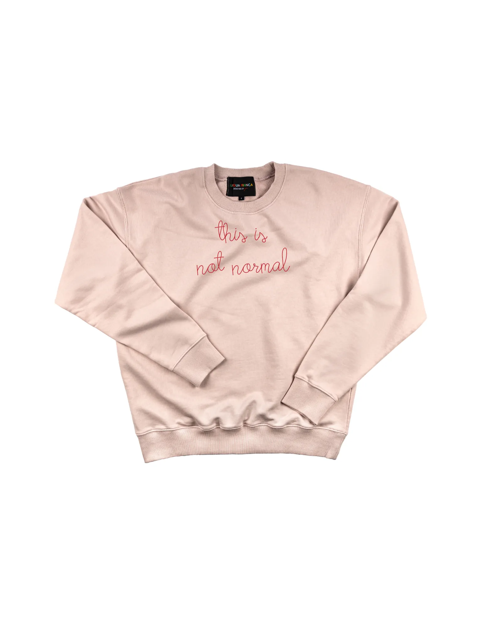 "This is Not Normal" Women's Sweatshirt sold by Lingua Franca NYC product image thumbnail 3