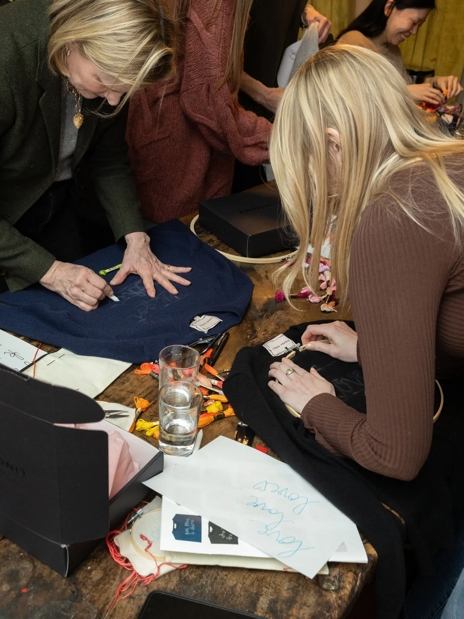 Embroidery Workshop (includes sweater) sold by Lingua Franca NYC