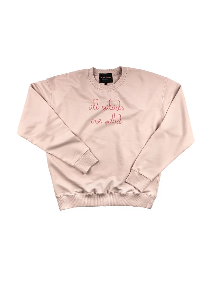 "all salads are valid" Men's Sweatshirt sold by Lingua Franca NYC product image thumbnail 4