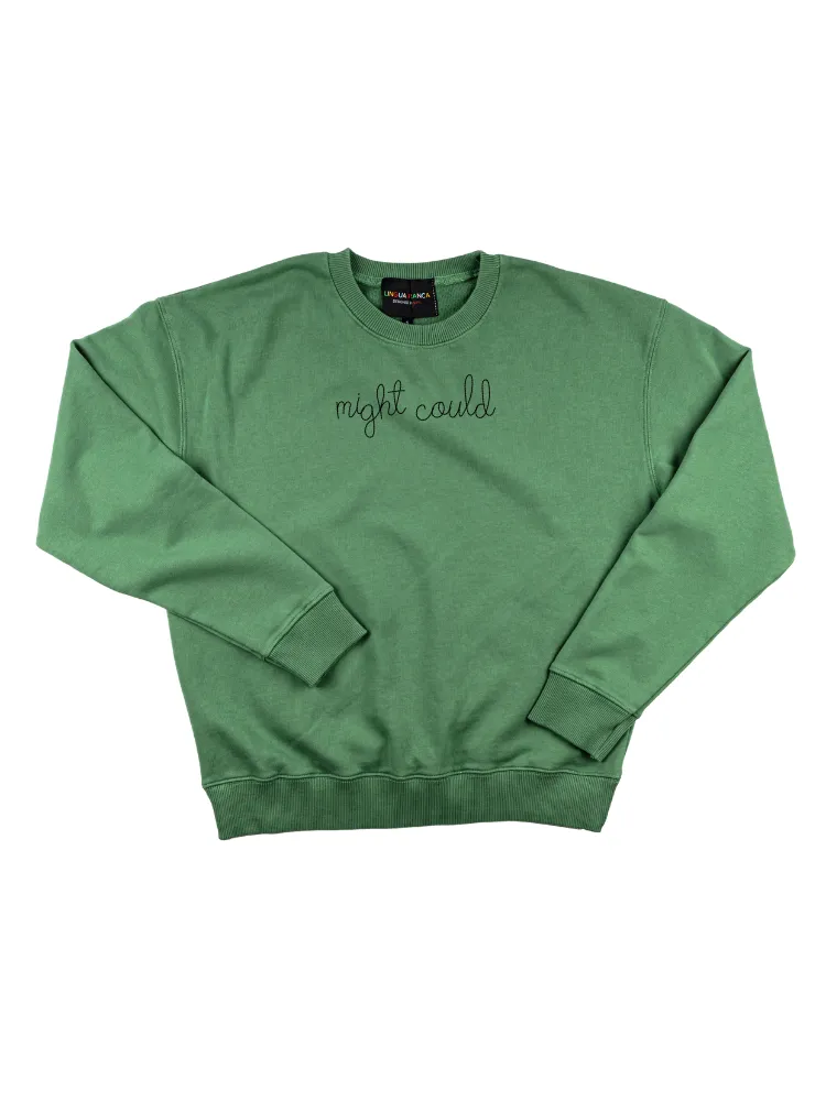 "might could" Women's Sweatshirt sold by Lingua Franca NYC