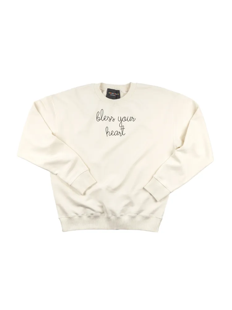 "bless your heart" Women's Sweatshirt sold by Lingua Franca NYC product image thumbnail 2