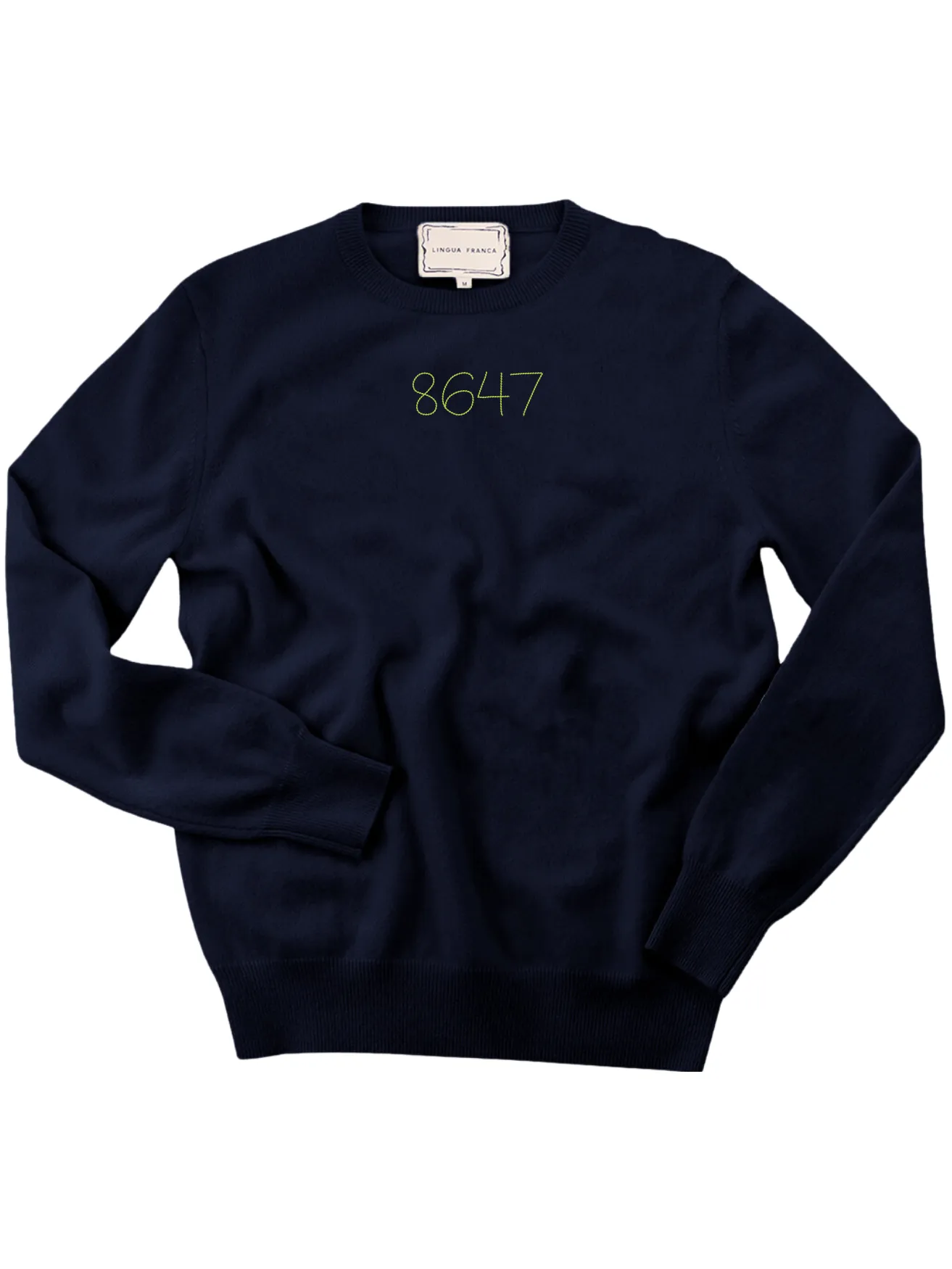 "8647" Women's Crewneck sold by Lingua Franca NYC product image thumbnail 4