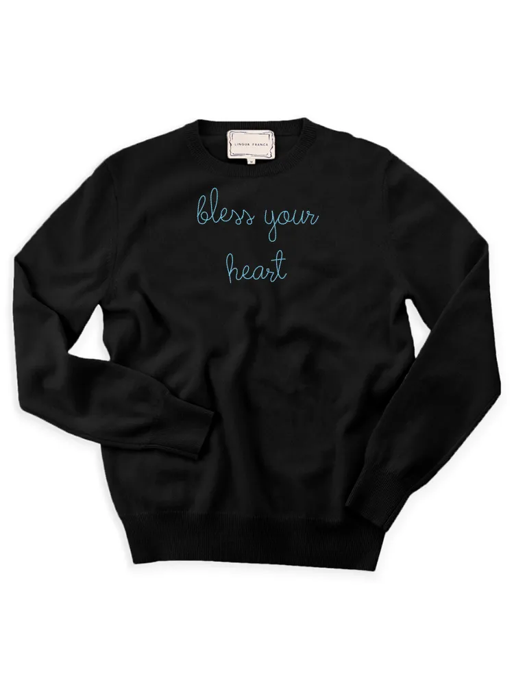 Landon Talks Crewneck Men's sold by Lingua Franca NYC product image thumbnail 3