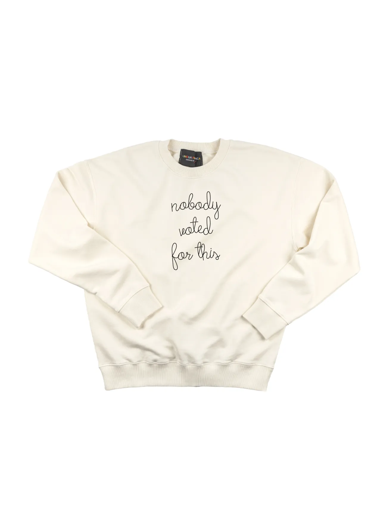 "nobody voted for this" Women's Sweatshirt sold by Lingua Franca NYC product image thumbnail 5