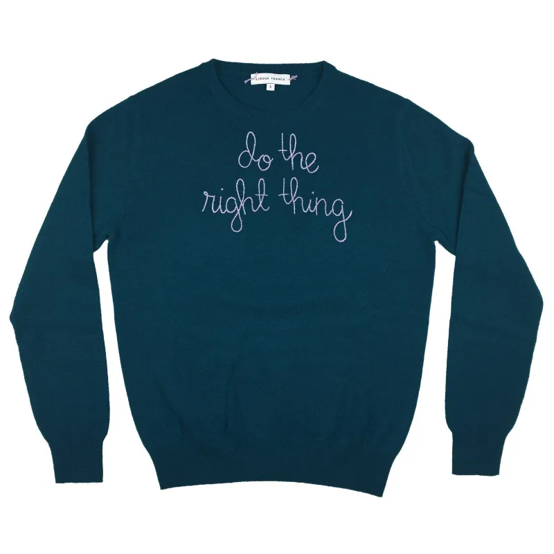 "do the right thing" Crewneck sold by Lingua Franca NYC