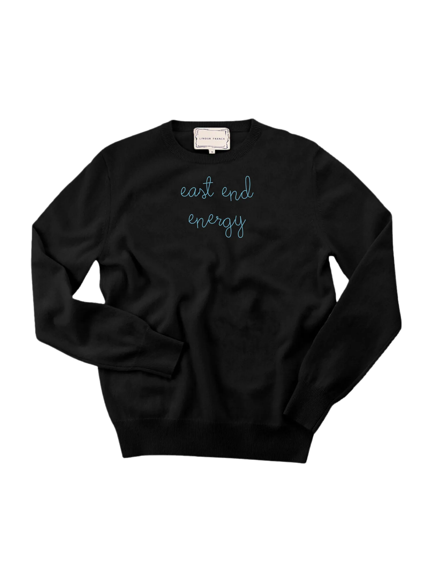 "east end energy" Women's Crewneck sold by Lingua Franca NYC product image thumbnail 3