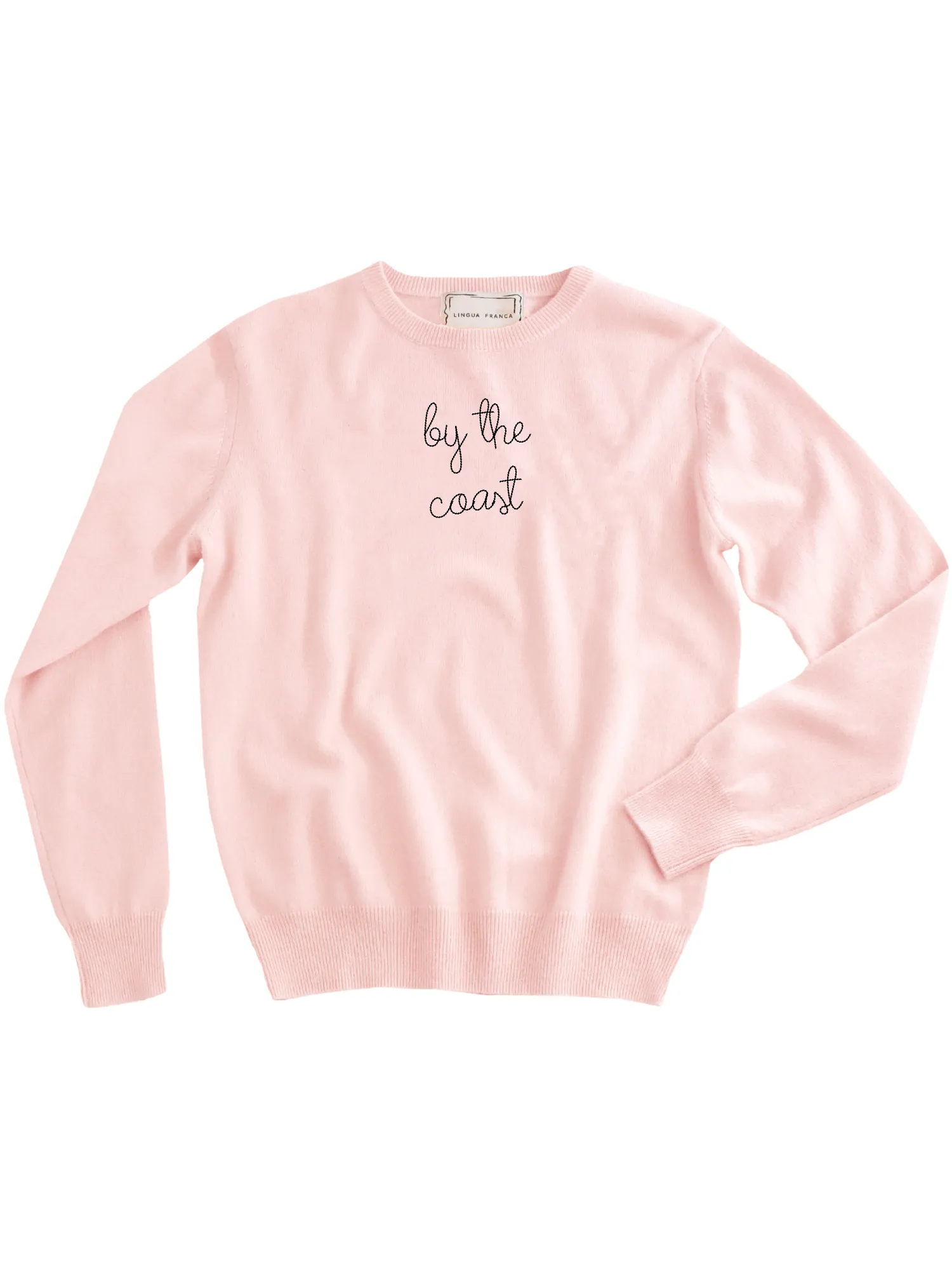 "by the coast" Women's Crewneck sold by Lingua Franca NYC product image thumbnail 4