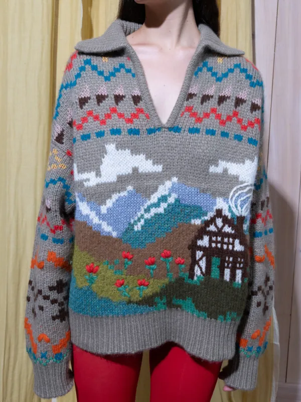 Henrik Polo Sweater made by Lingua Franca NYC