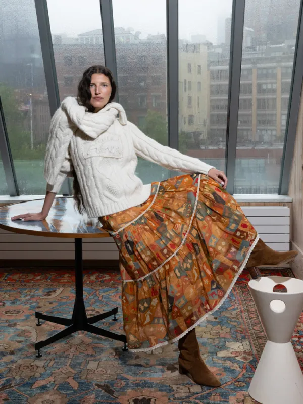 Ida Skirt made by Lingua Franca NYC