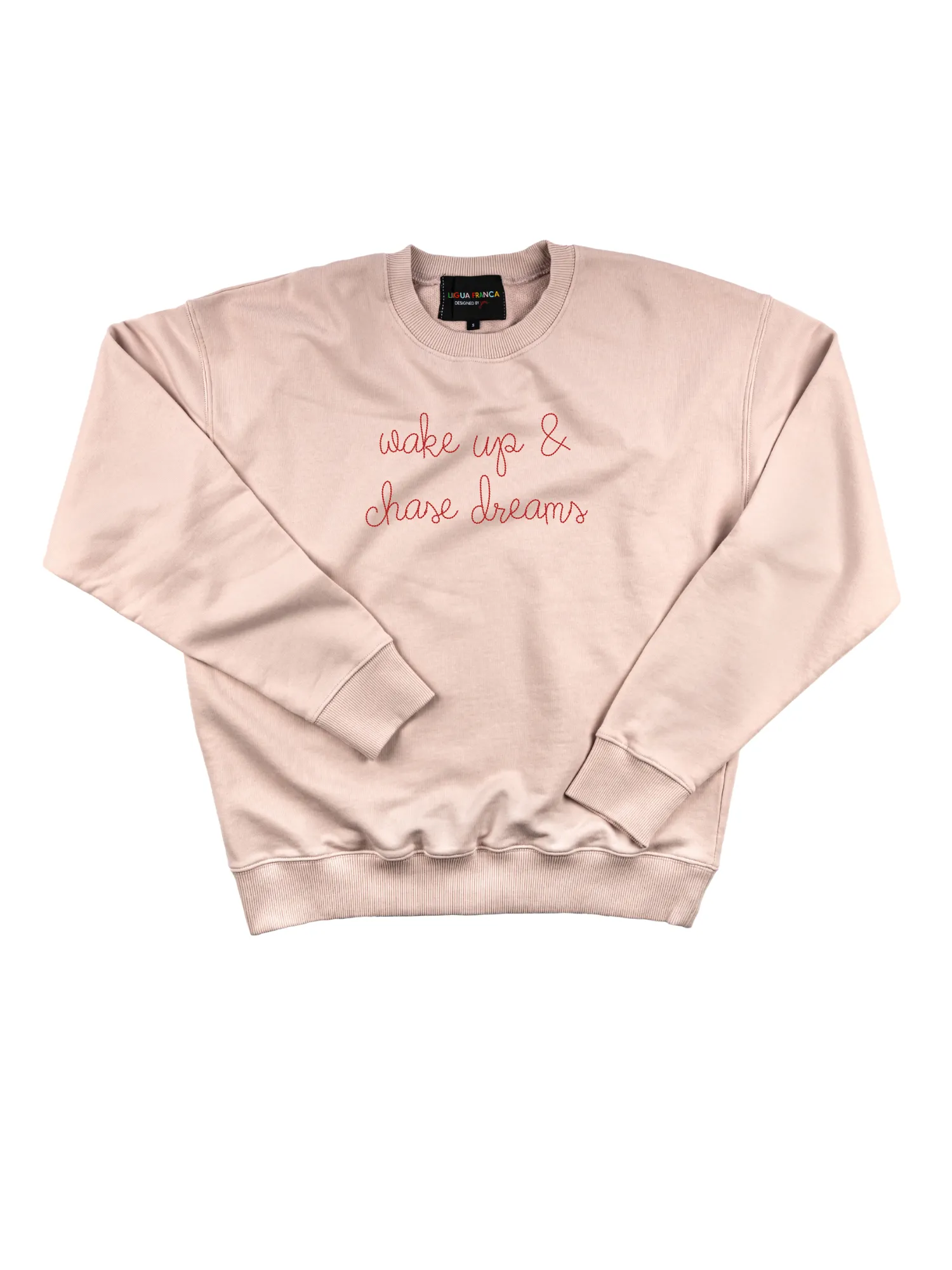 "wake up & chase dreams" Women's Sweatshirt sold by Lingua Franca NYC