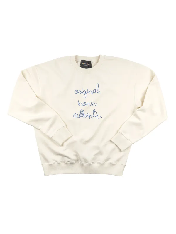 "original. iconic. authentic." Women's Sweatshirt made by Lingua Franca NYC