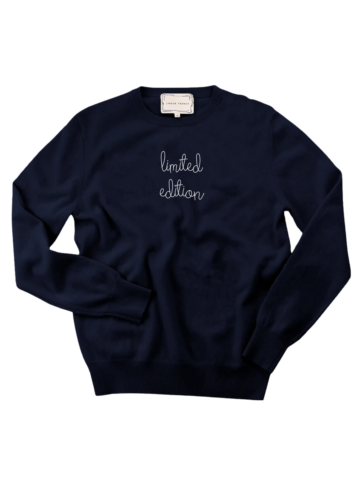 "limited edition" Women's Crewneck sold by Lingua Franca NYC product image thumbnail 4