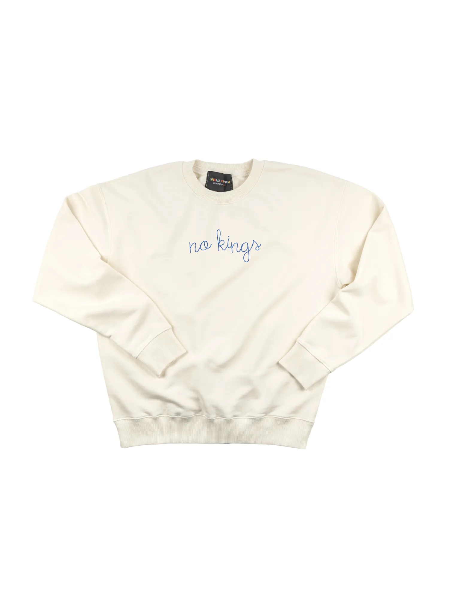 "no kings" Women's Sweatshirt sold by Lingua Franca NYC product image thumbnail 2