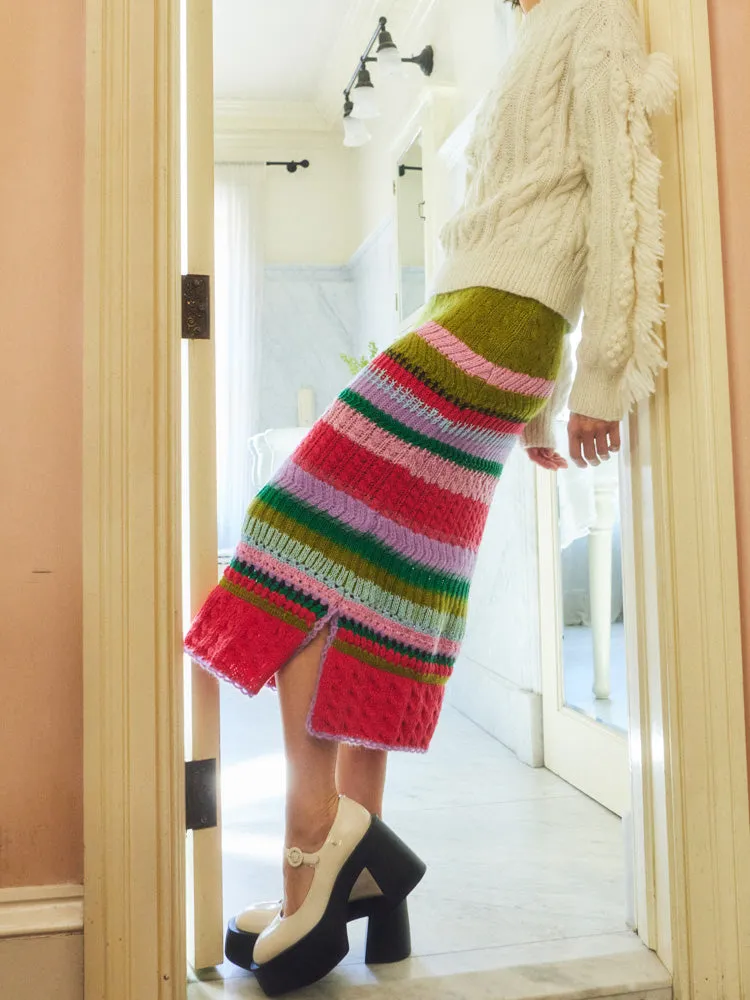 Ashby Multi Stitch Skirt sold by Lingua Franca NYC product image thumbnail 2