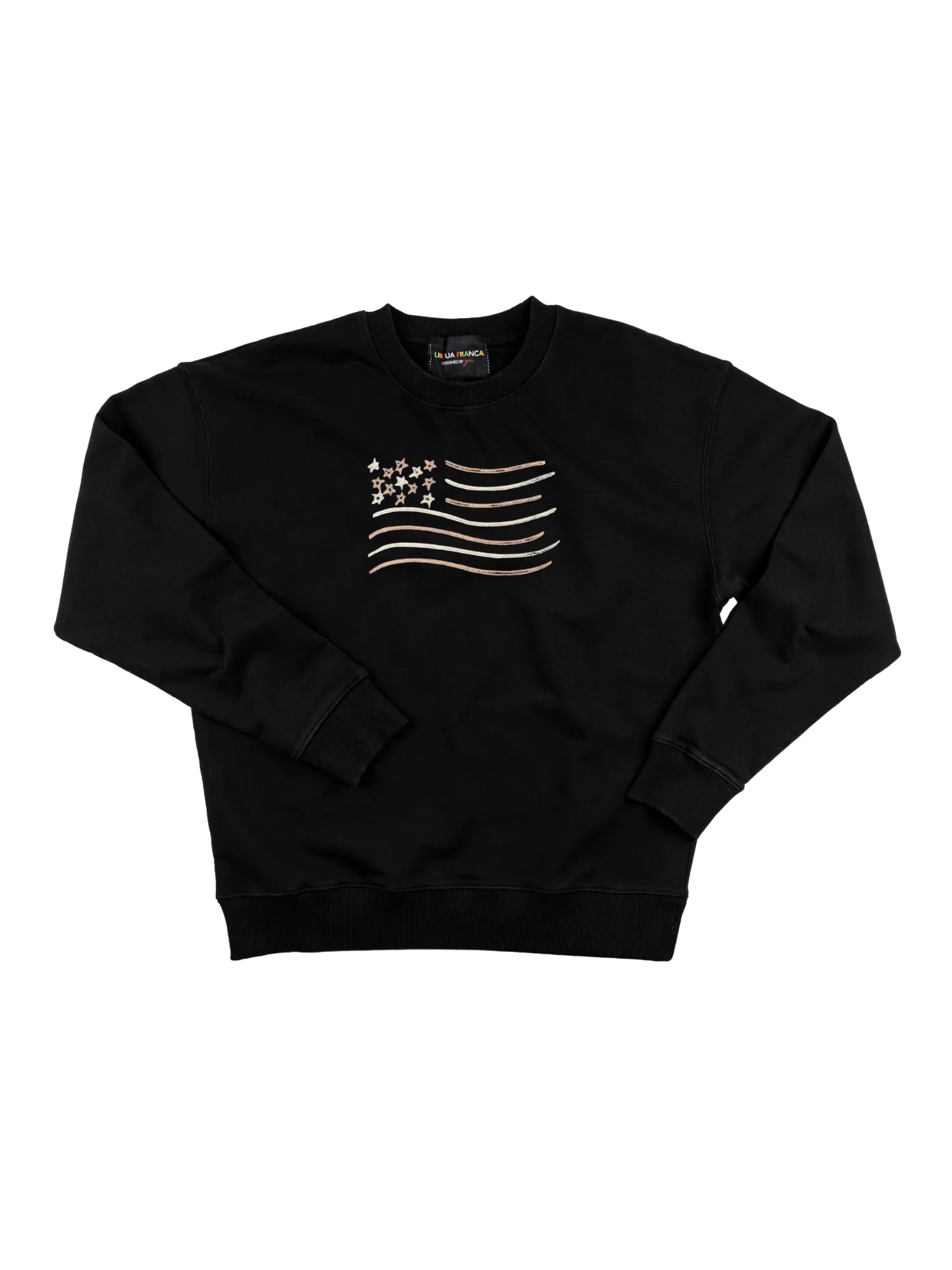 Unity Flag Men's Sweatshirt sold by Lingua Franca NYC product image thumbnail 3
